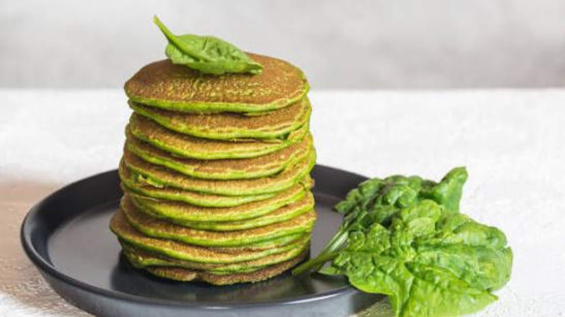 5-minute recipe: Corn and spinach pancakes