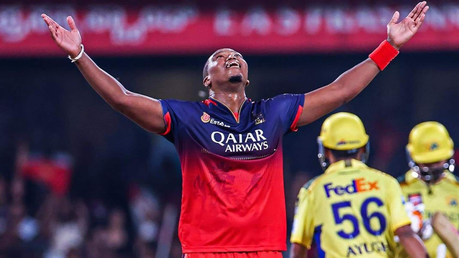 Lungi Ngidi shines on RCB debut with three-fer versus CSK Lungi Ngidi shines on RCB debut with three-fer versus CSK