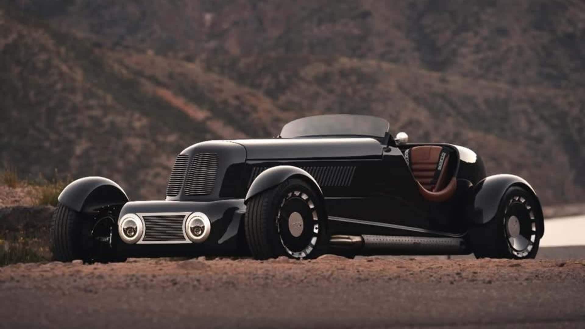 This retro-style sports car is inspired by the 1930s