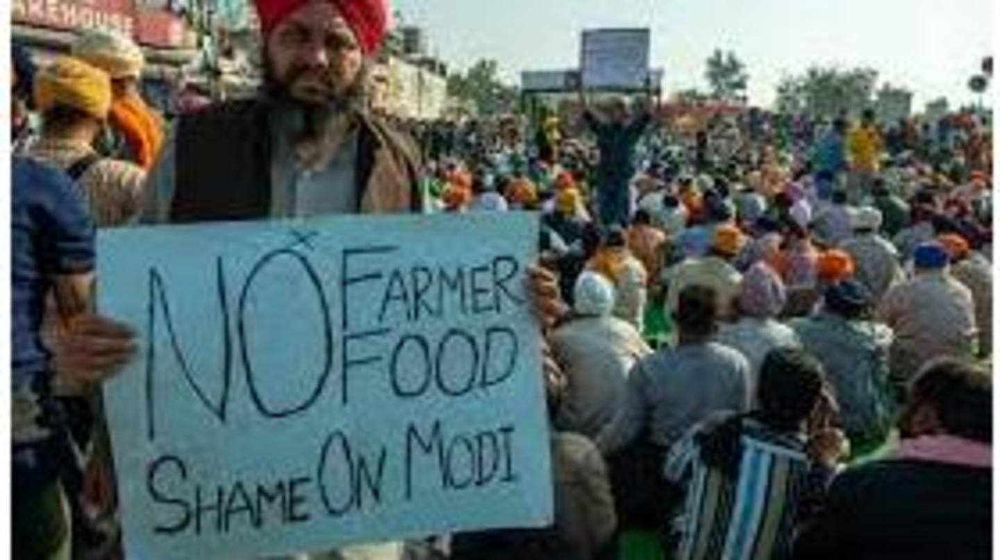 Farmers have been protesting against farm laws since November 2020 Farmers have been protesting against farm laws since November 2020