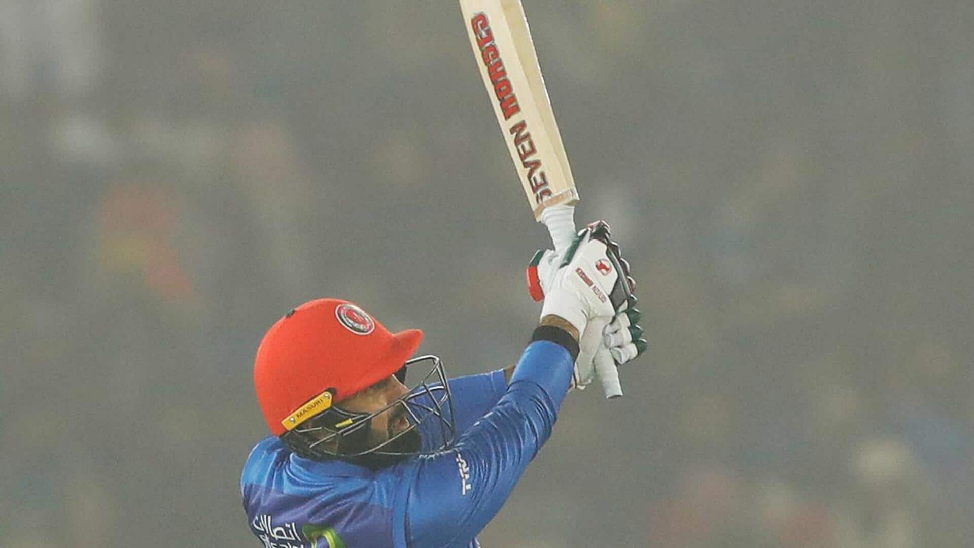 Mohammad Nabi scripts a unique T20I batting record for Afghanistan