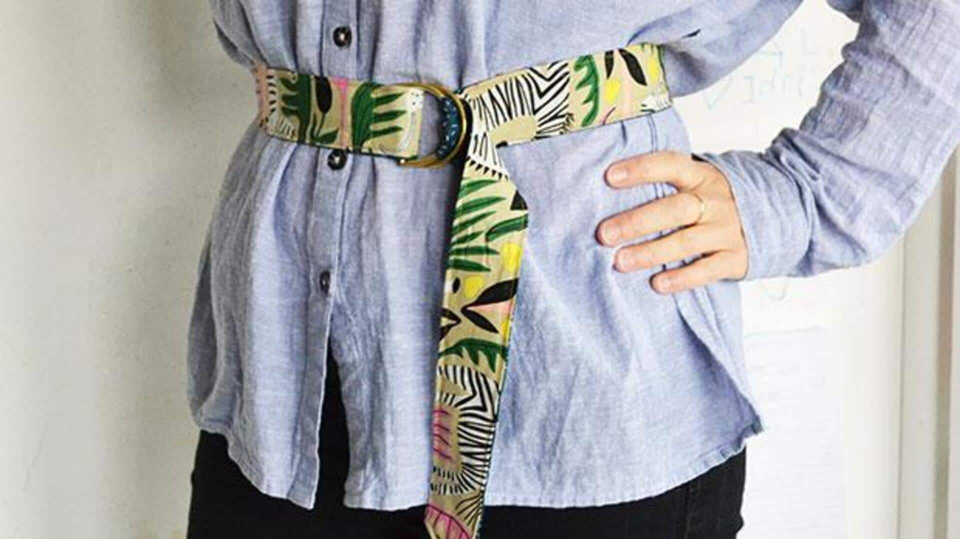 How to create stylish belts from old fabrics How to create stylish belts from old fabrics