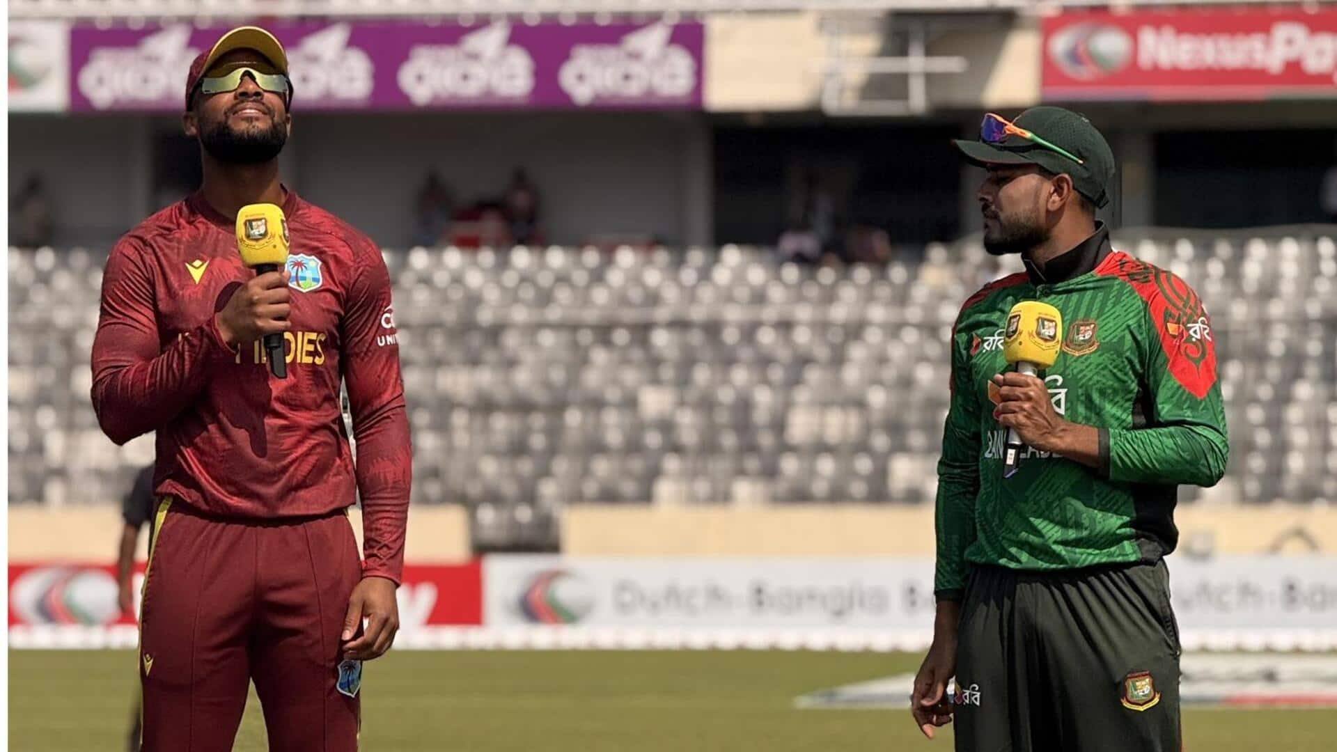 50 overs of spin! West Indies make history against Bangladesh