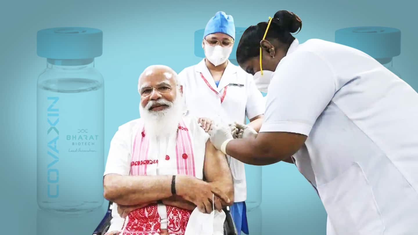 PM Modi gets the first shot of coronavirus vaccine