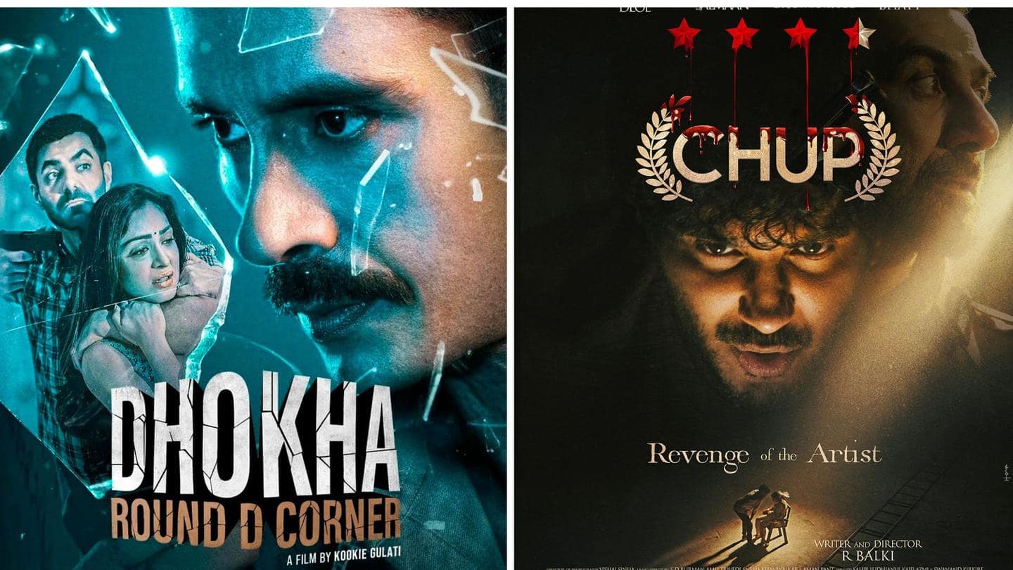 Friday box office clash: 'Chup' vs 'Dhokha: Round D Corner' Friday box office clash: 'Chup' vs 'Dhokha: Round D Corner'
