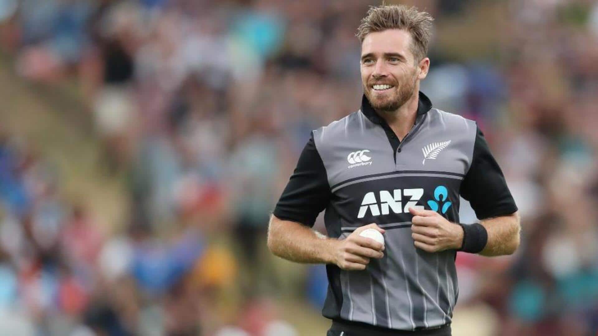 Tim Southee becomes first bowler to complete 150 T20I wickets