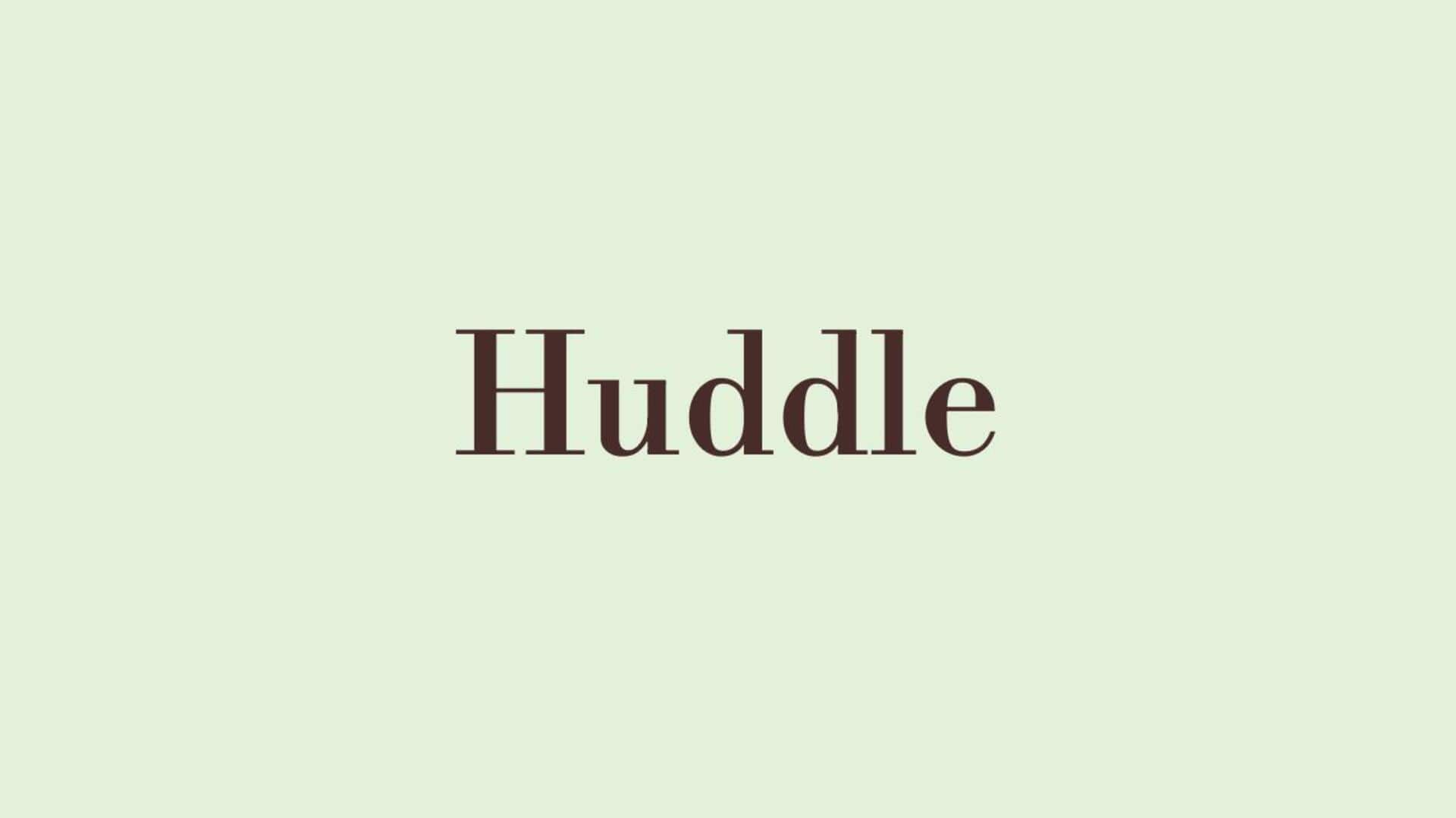 Word of the Day: Huddle Word of the Day: Huddle