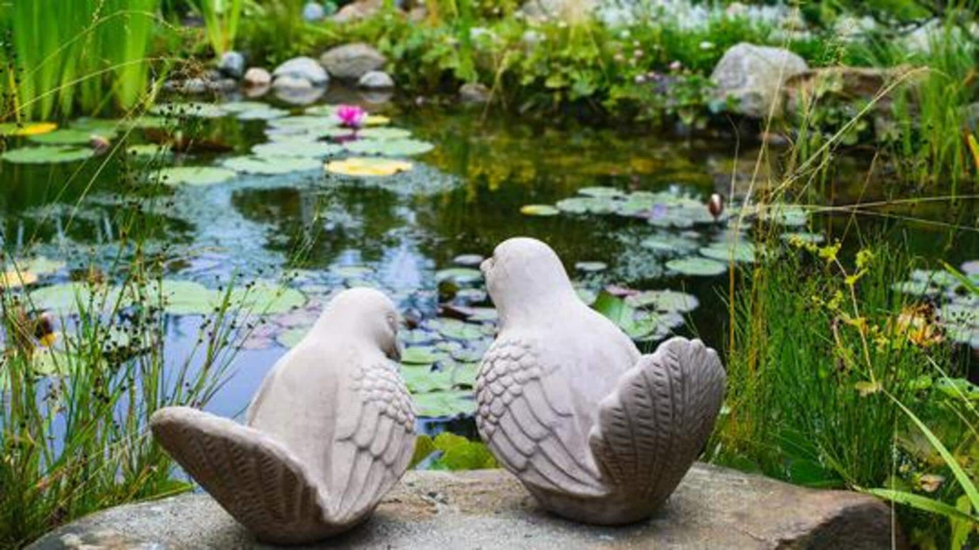 How to style your garden with stone sculptures