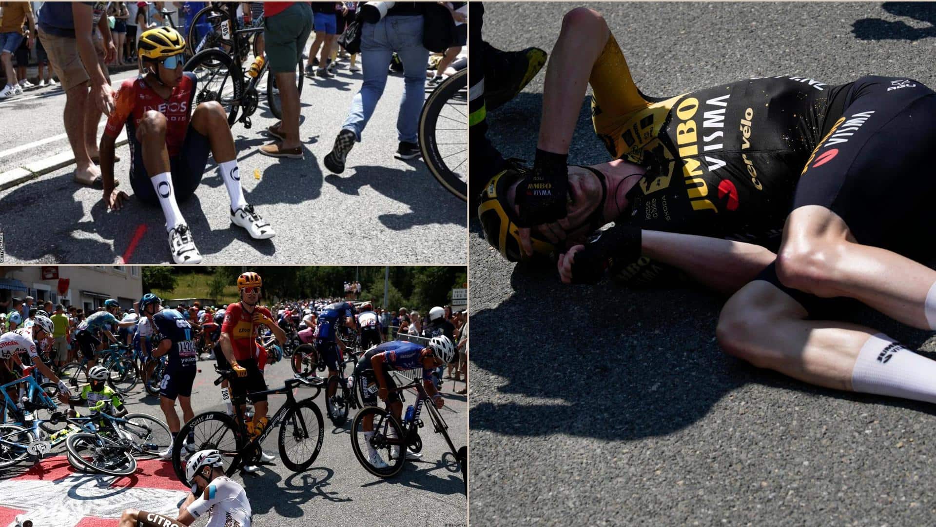 Fan's selfie caused a massive crash at Tour de France
