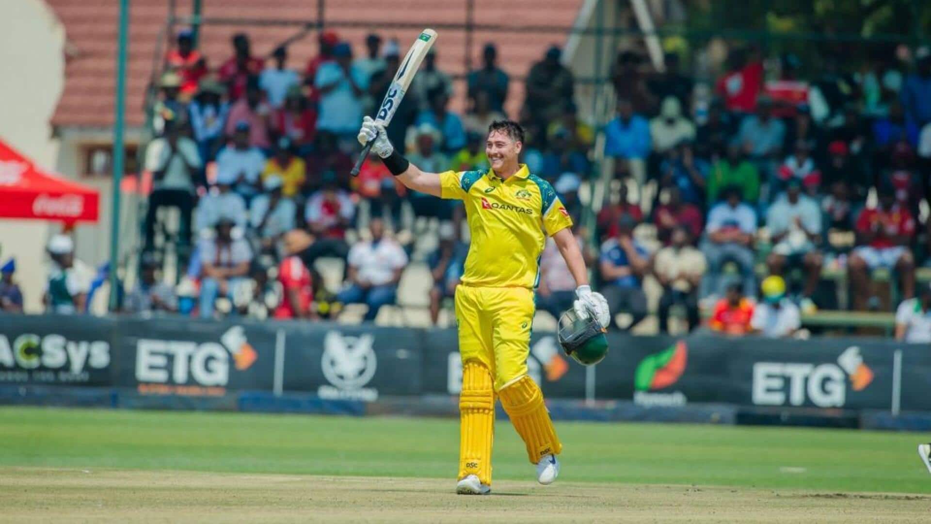 Australia's Matt Renshaw sets records with 86-ball ODI century: Stats