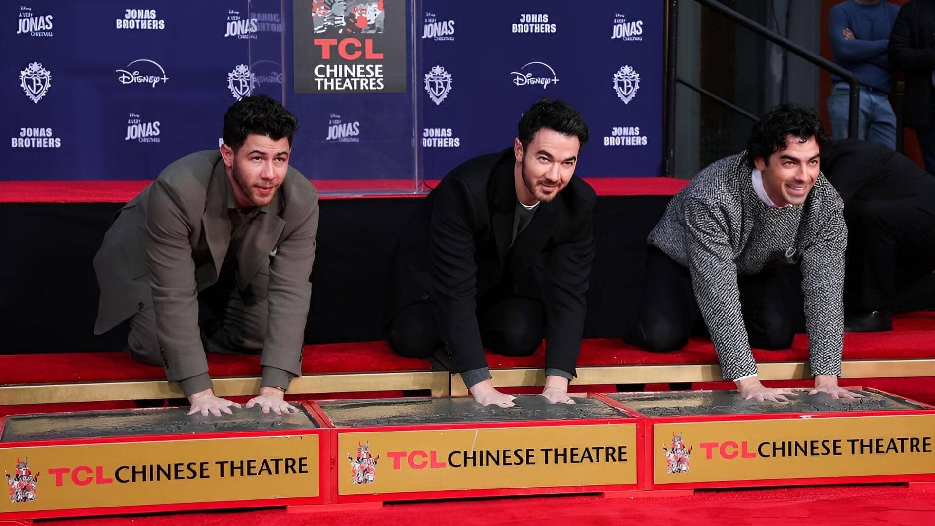 Jonas Brothers leave handprints at TCL Theatre for 20th anniversary