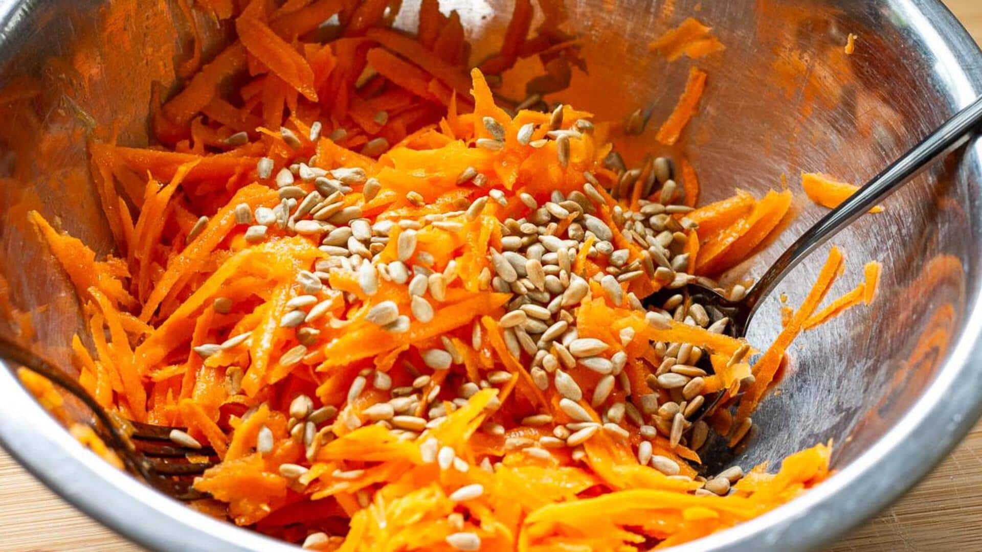 For your healthy meal, try these root vegetables-seeds combo