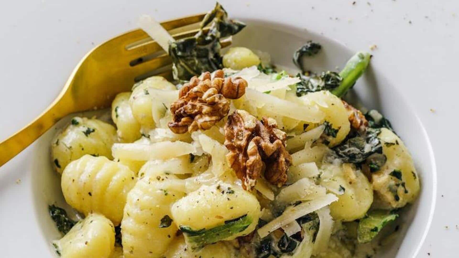 Try this Italian pesto gnocchi recipe