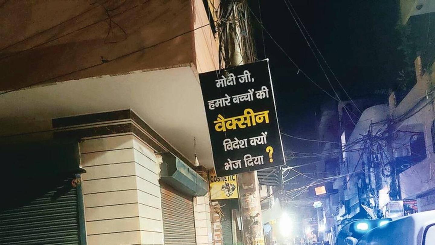 Delhi Police arrested people over posters critical of PM Modi Delhi Police arrested people over posters critical of PM Modi