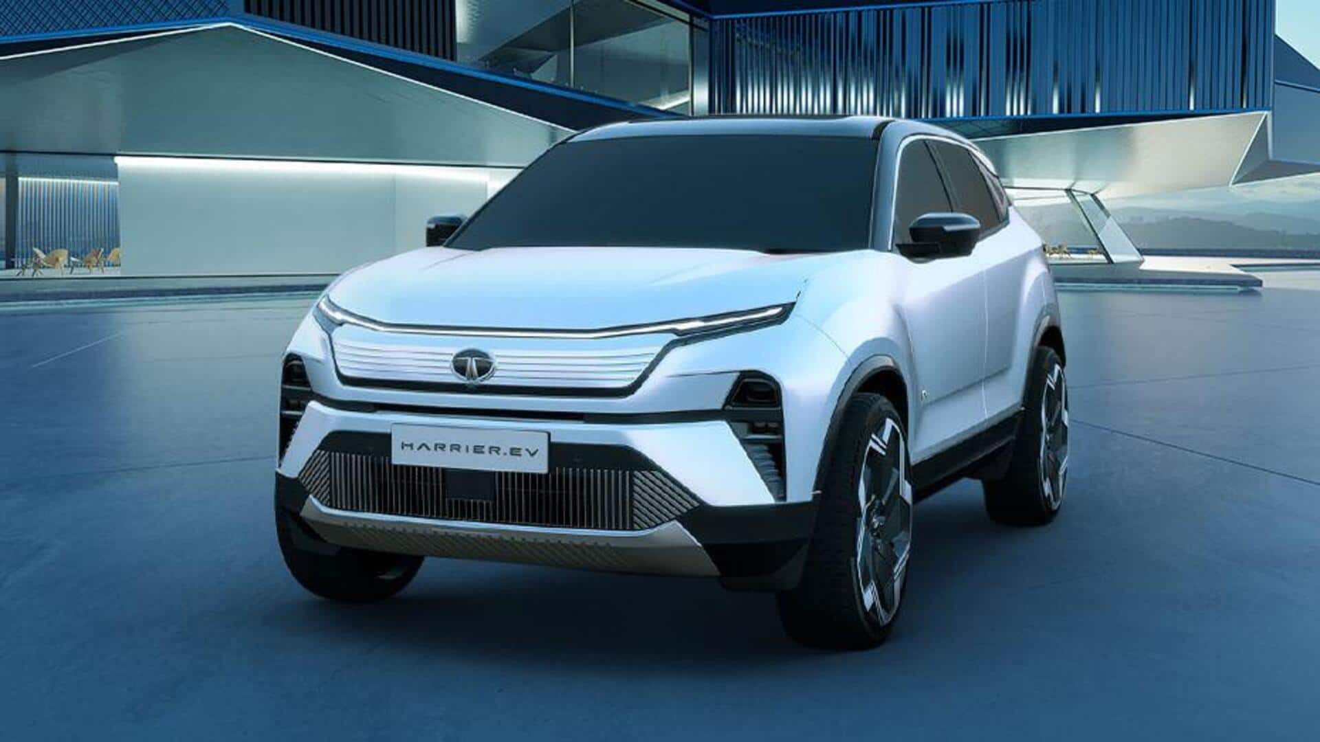 Tata Harrier EV's patent images leak before debut: Expected features