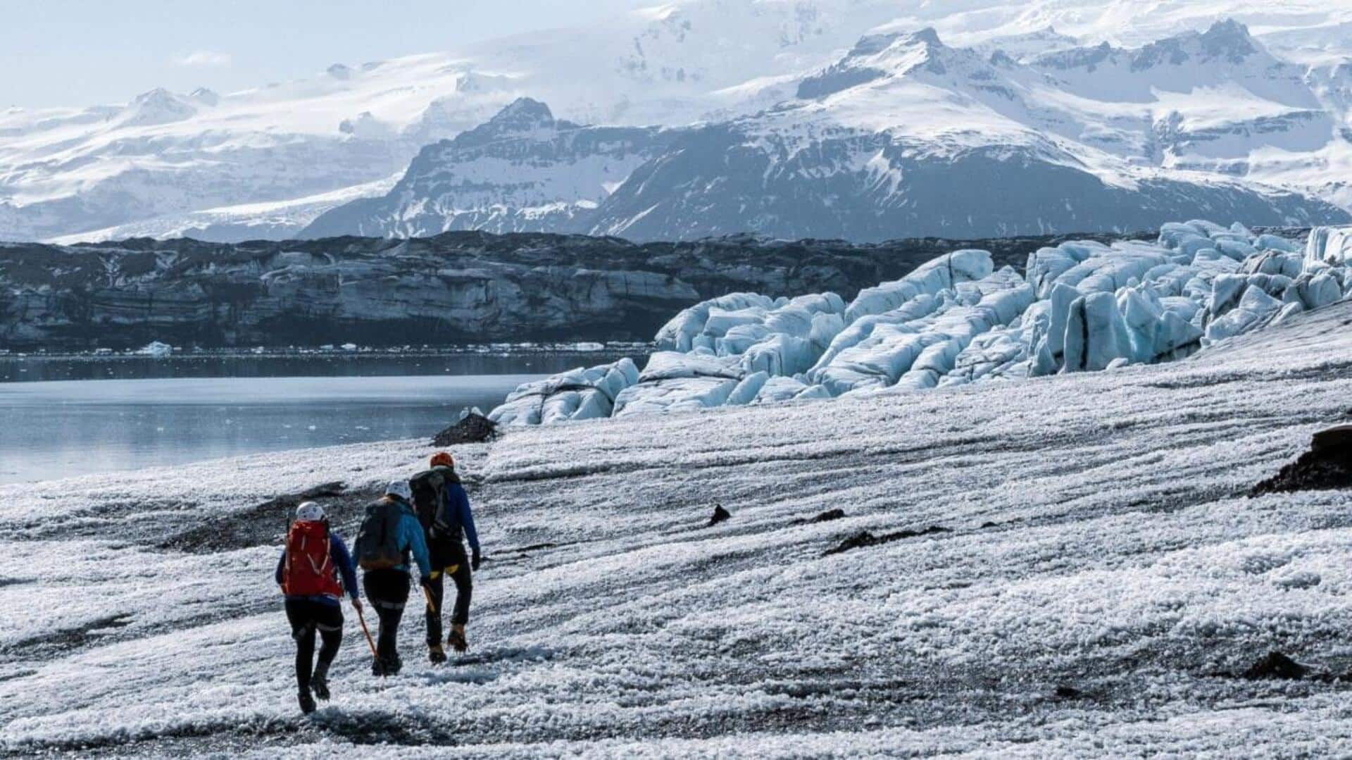 Journey into Vatnajokull's frozen heart, Iceland