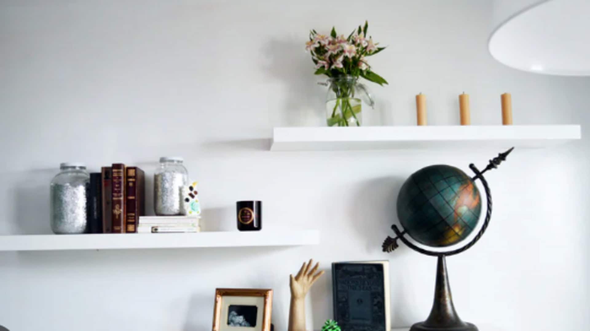 Elevate your wall decor with staggered floating shelves Elevate your wall decor with staggered floating shelves
