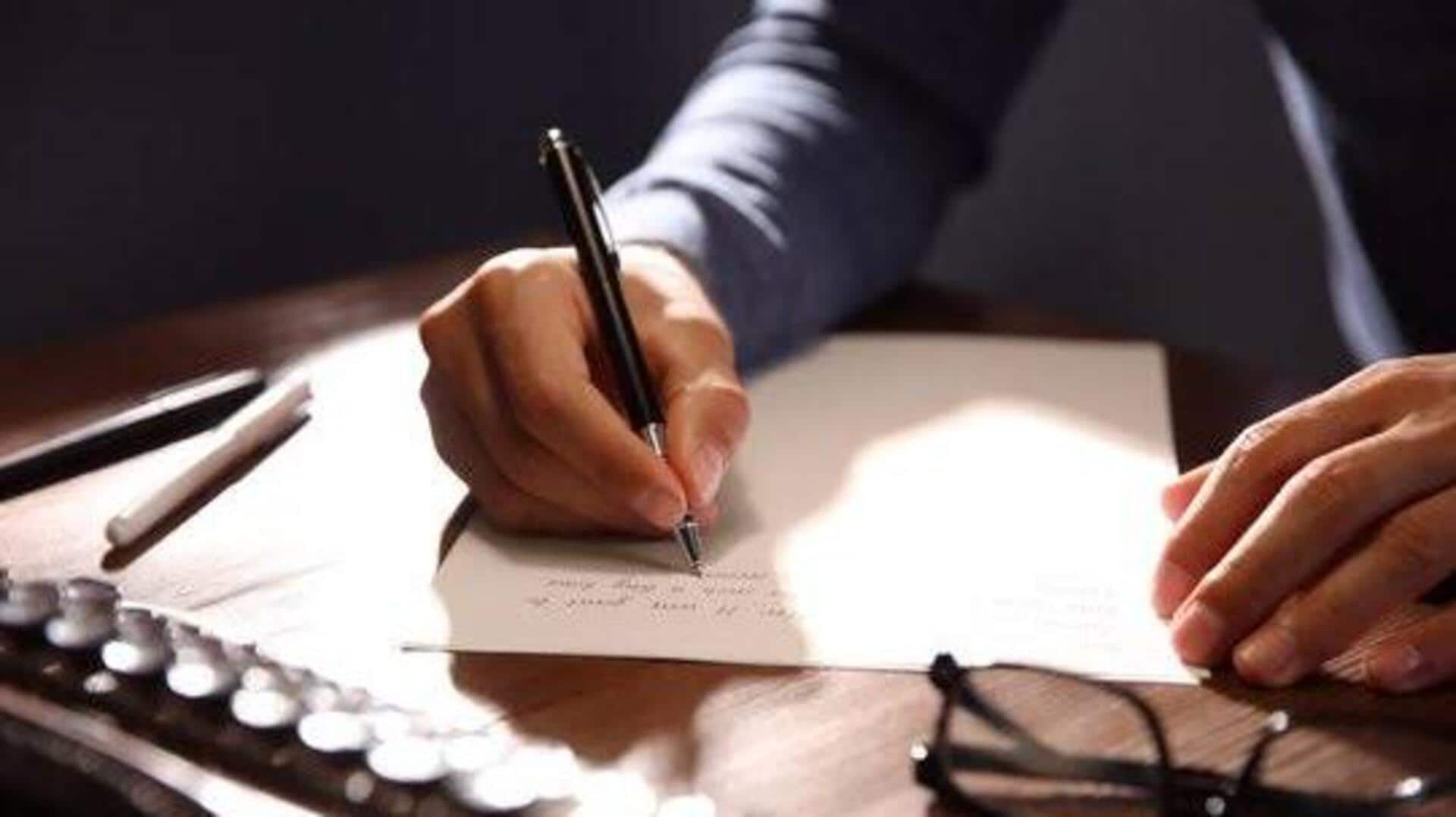 Mindful letter writing: A simple way to de-stress 