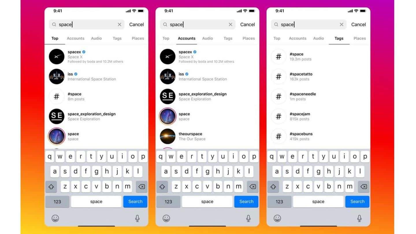 Instagram will first implement Search improvements for English language users Instagram will first implement Search improvements for English language users