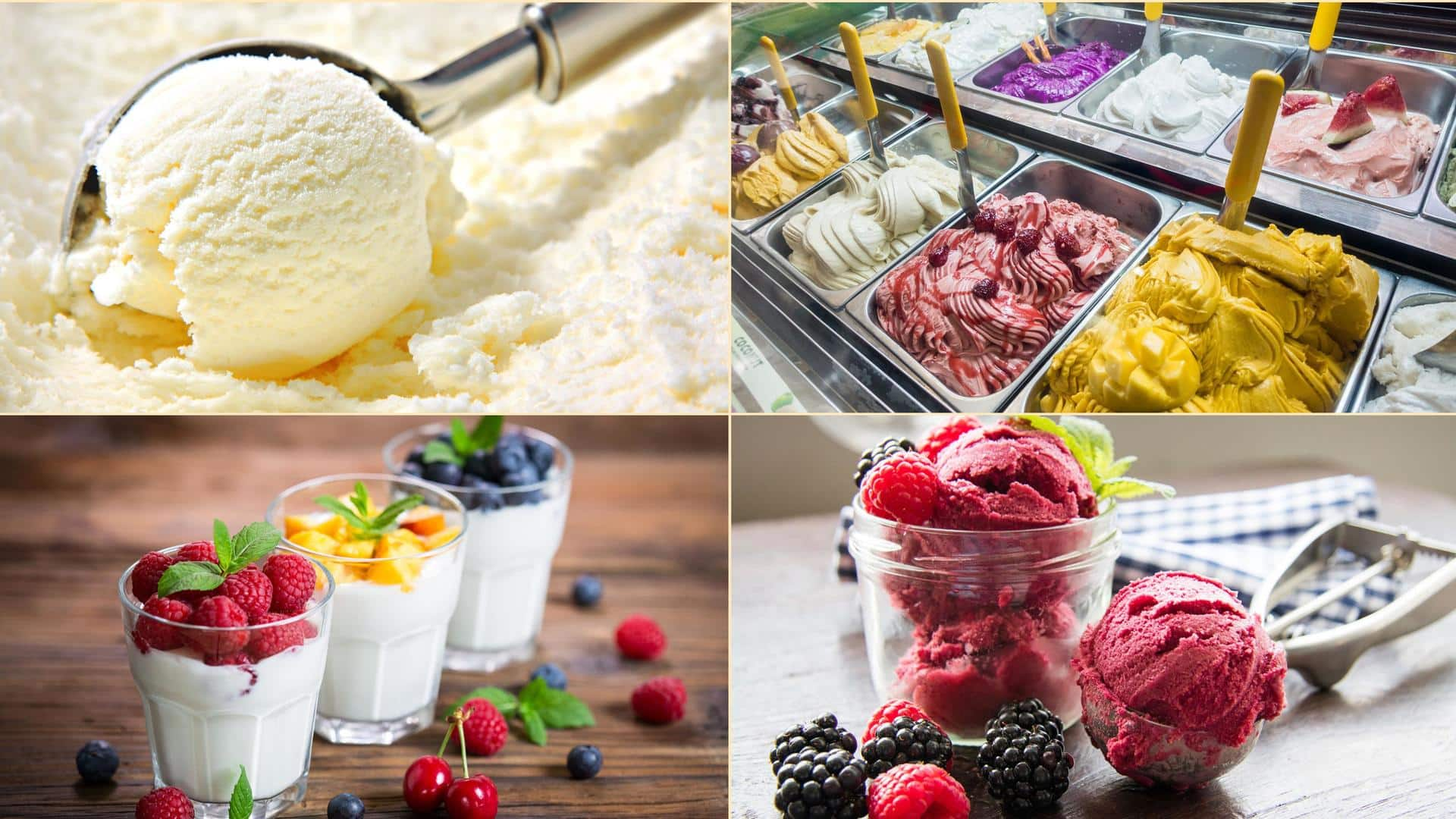 Ice cream, gelato, sorbet, frozen yogurt: What's the difference