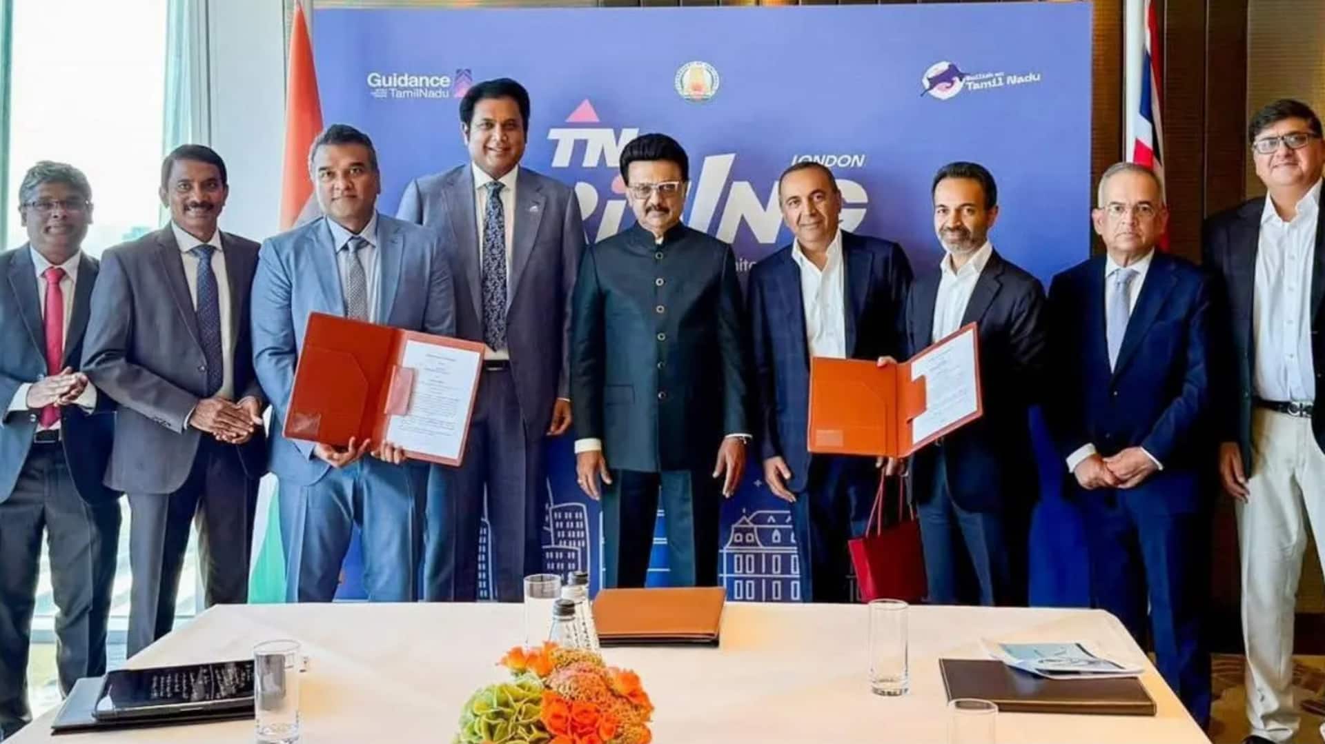 Tamil Nadu government inks ₹15,500cr investment deals with UK, Germany