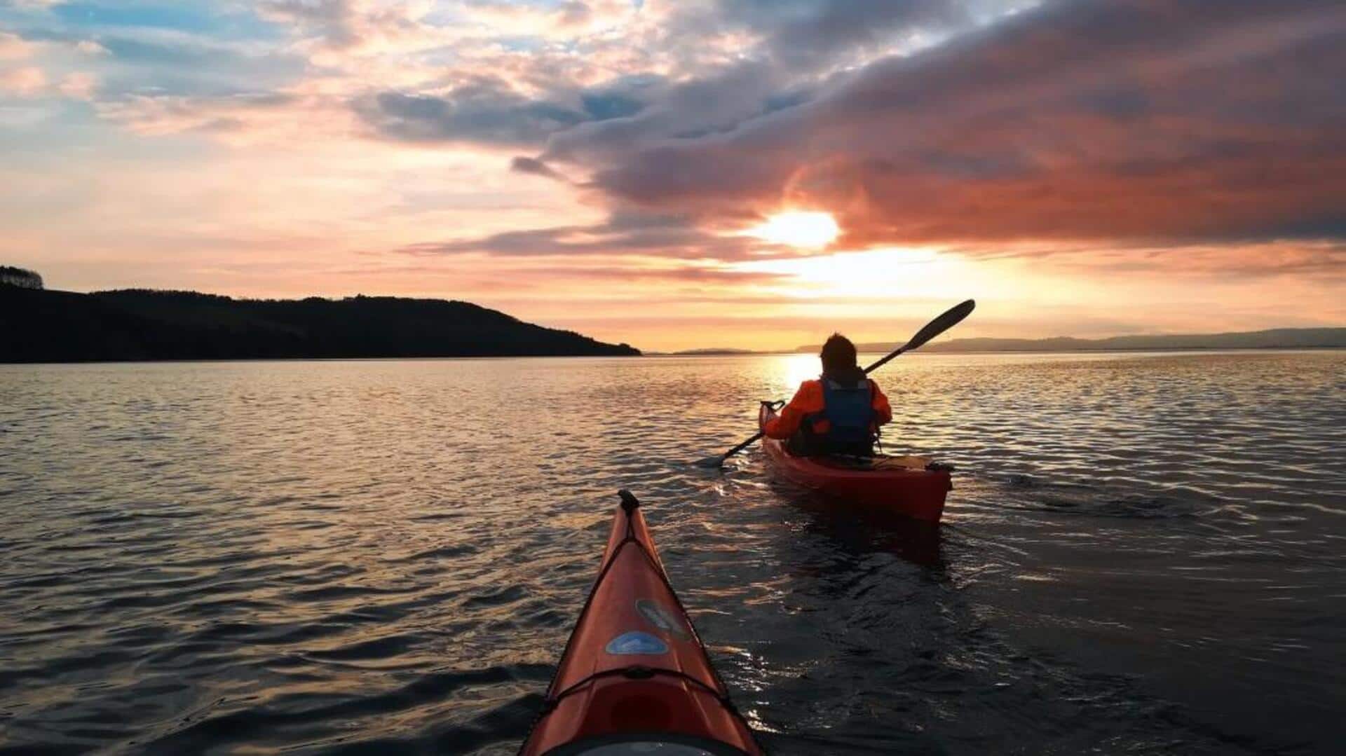 Kayaking in Scotland offers breathtaking views!
