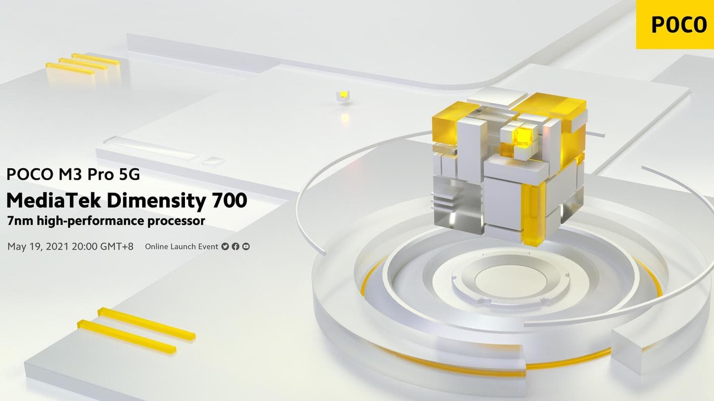 POCO M3 Pro 5G will feature MediaTek Dimensity 700 chipset