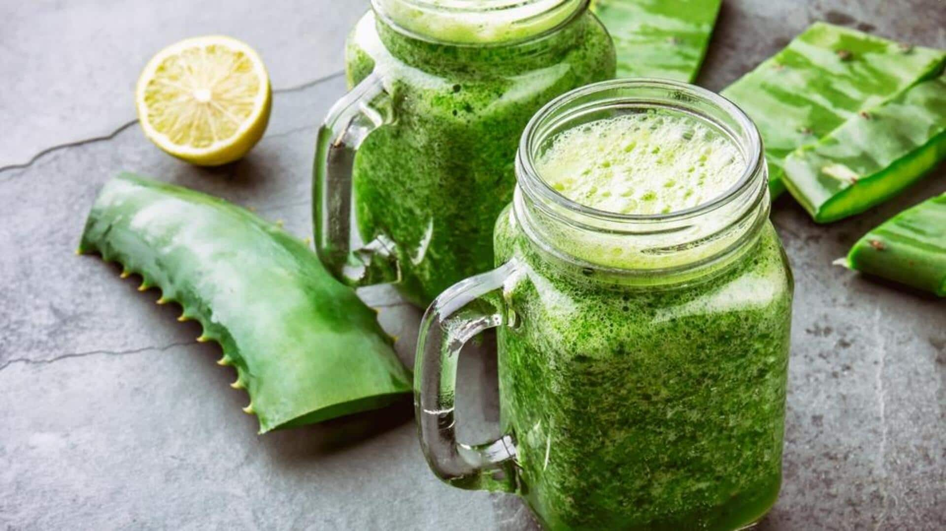 Soothe your gut with aloe vera smoothies