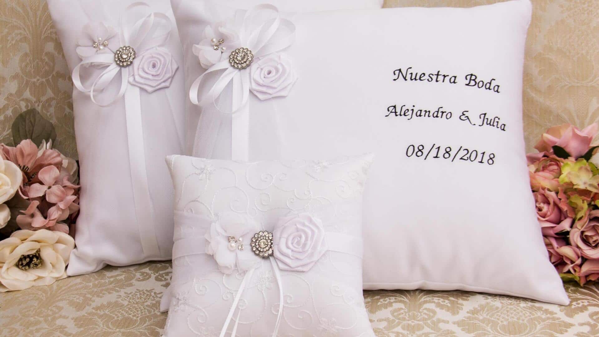 Why are pillows used in Hungarian weddings