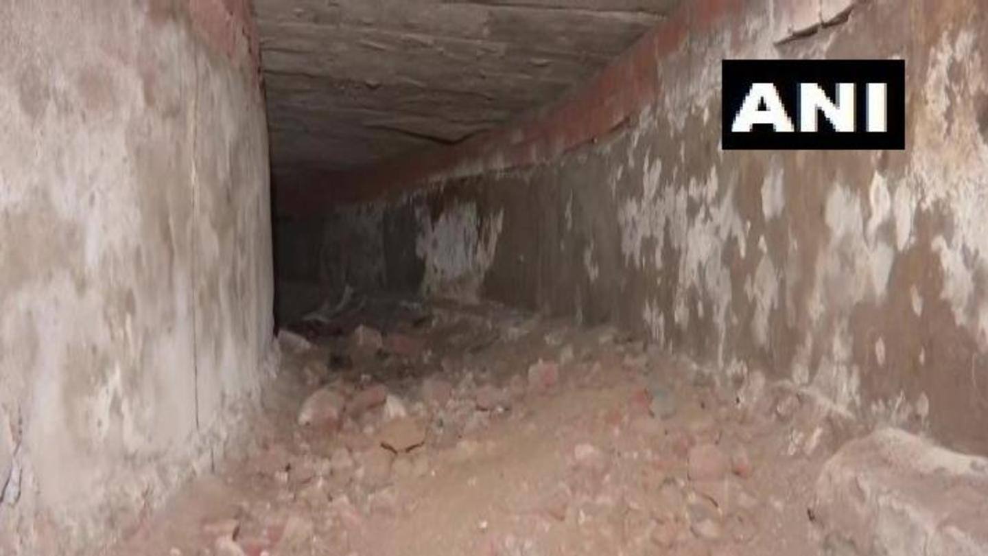 Tunnel path destroyed due to metro projects, sewers Tunnel path destroyed due to metro projects, sewers