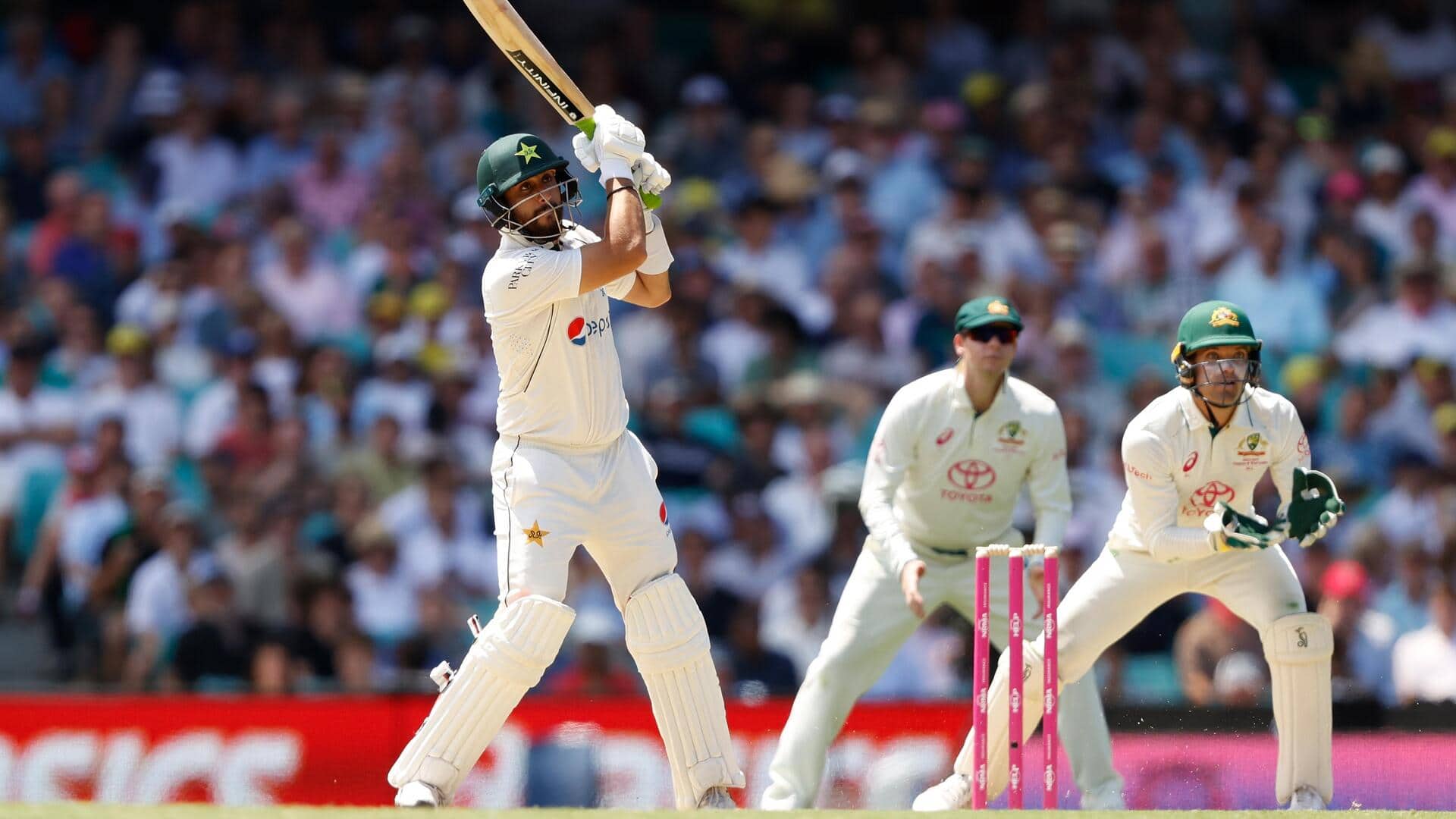 Pakistan's Agha Salman slams his second successive fifty against Australia 