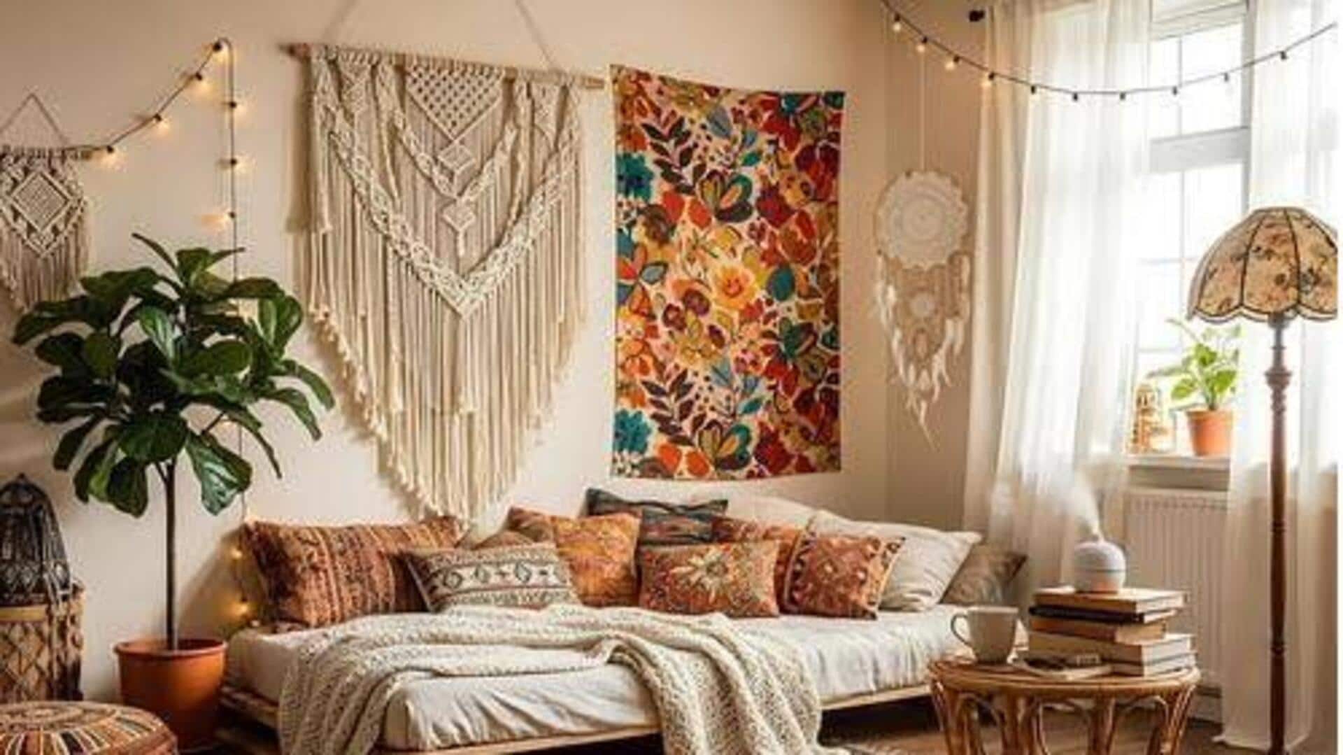 How to use bohemian tapestries in decor