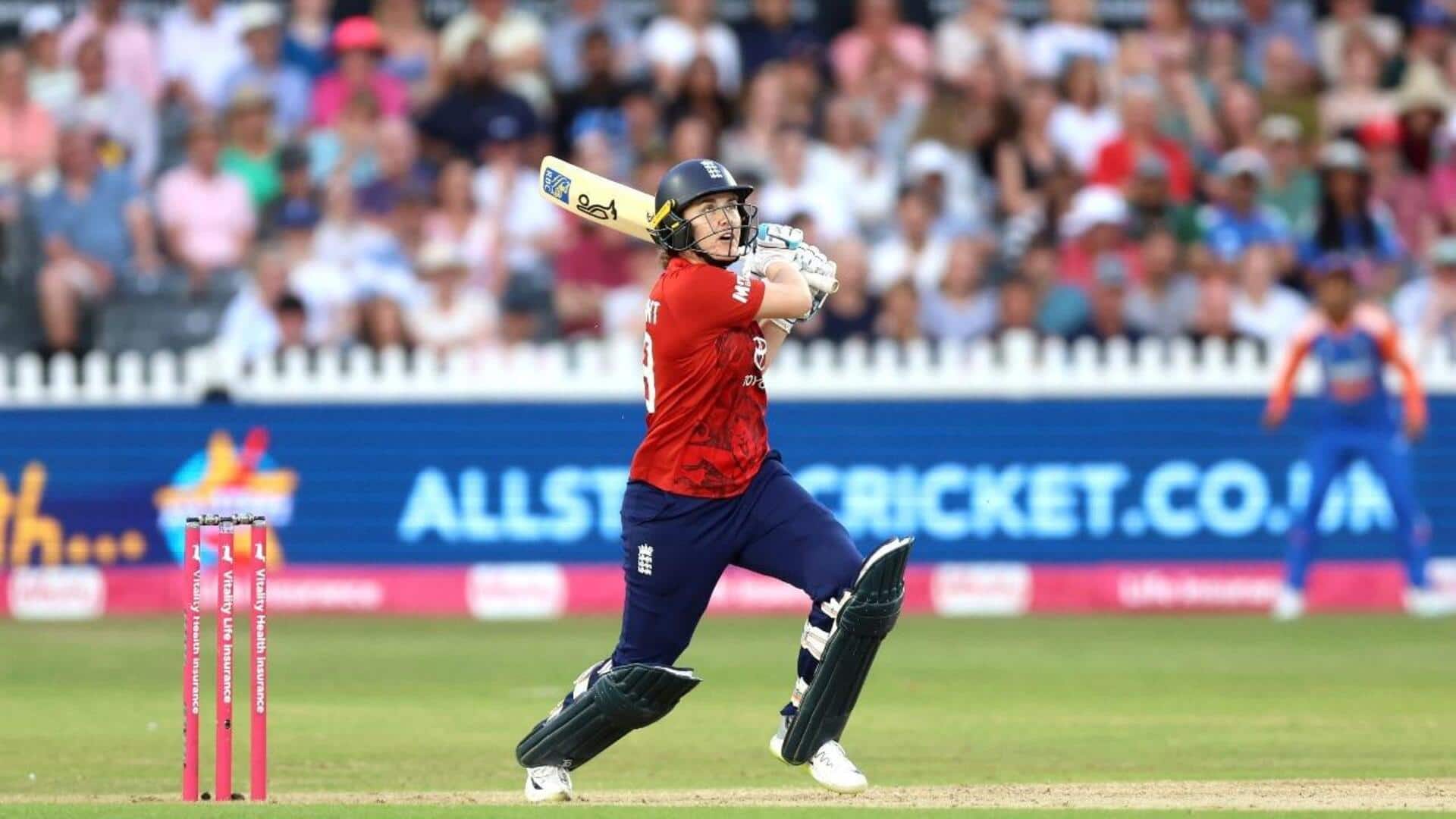 Nat Sciver-Brunt completes 4,000 WODI runs with 98 vs India Nat Sciver-Brunt completes 4,000 WODI runs with 98 vs India