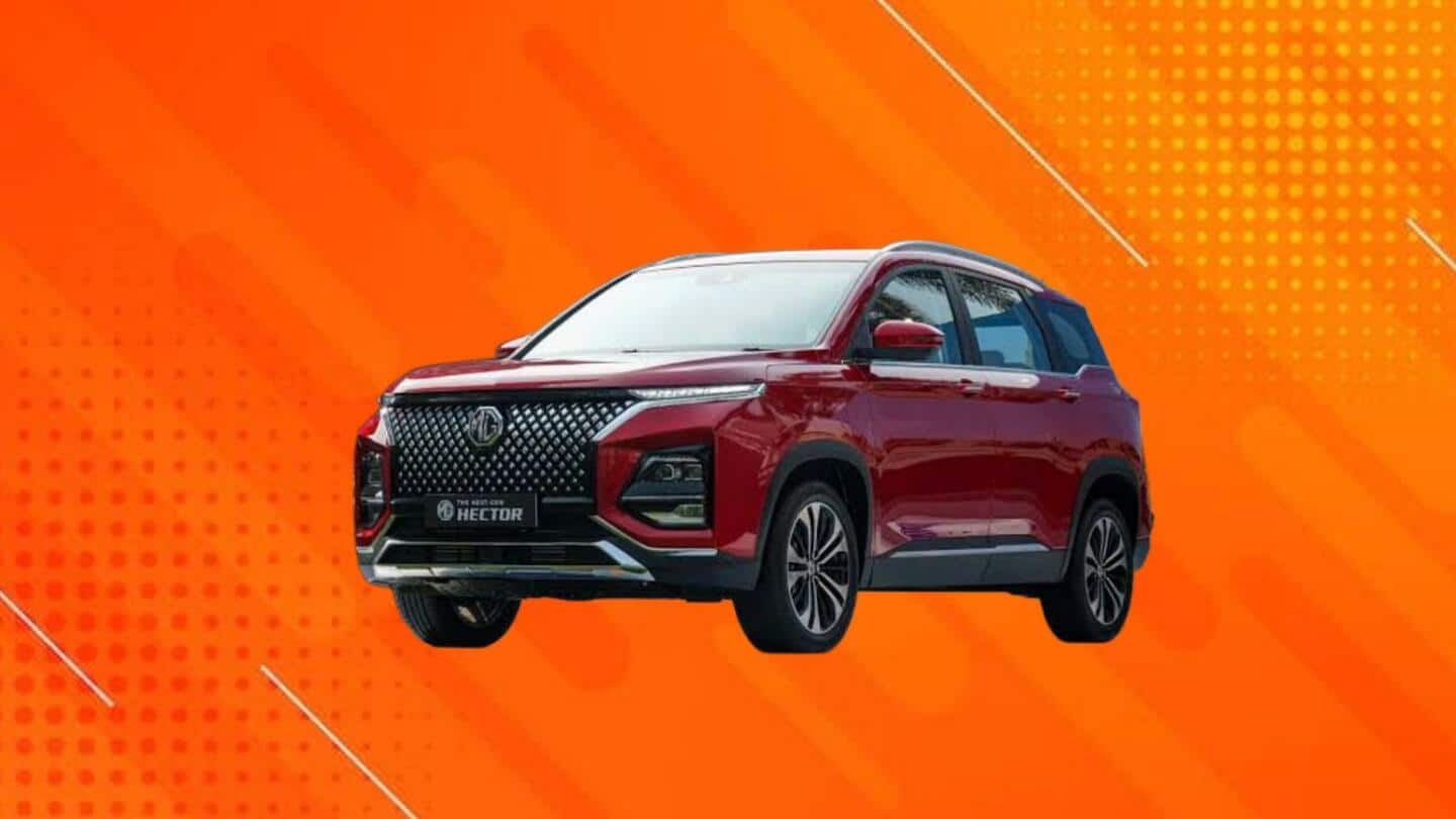 2023 MG Hector, with sharper looks, breaks cover in India
