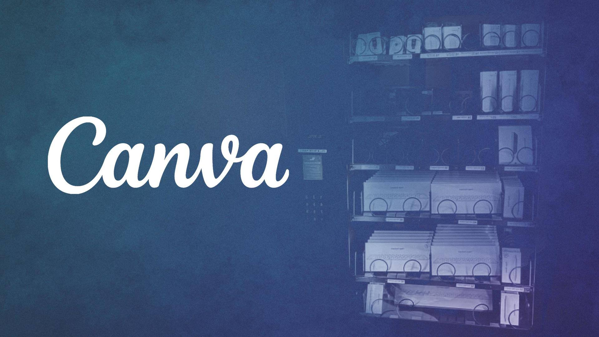 Canva shakes up the workspace: Introduces laptop accessories vending machine