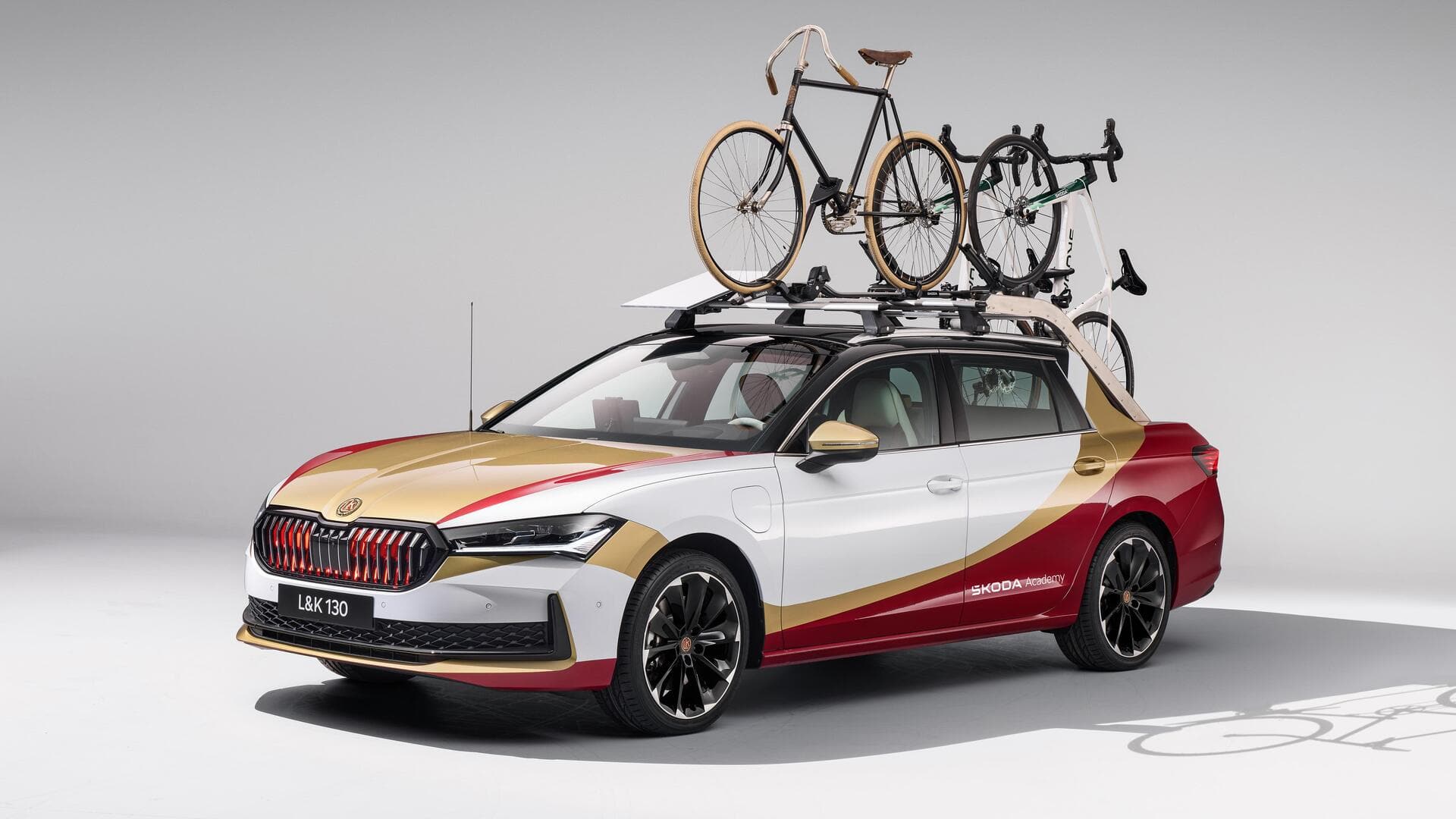 This one-off SKODA car celebrates its roots as bicycle manufacturer This one-off SKODA car celebrates its roots as bicycle manufacturer