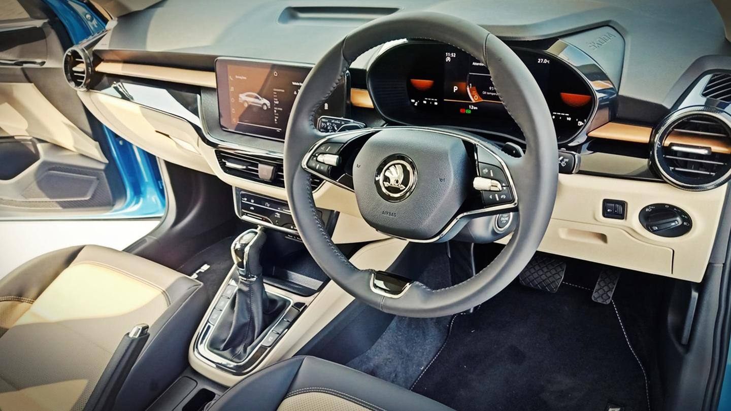 The cabin features a pleasing dual-tone color combination The cabin features a pleasing dual-tone color combination