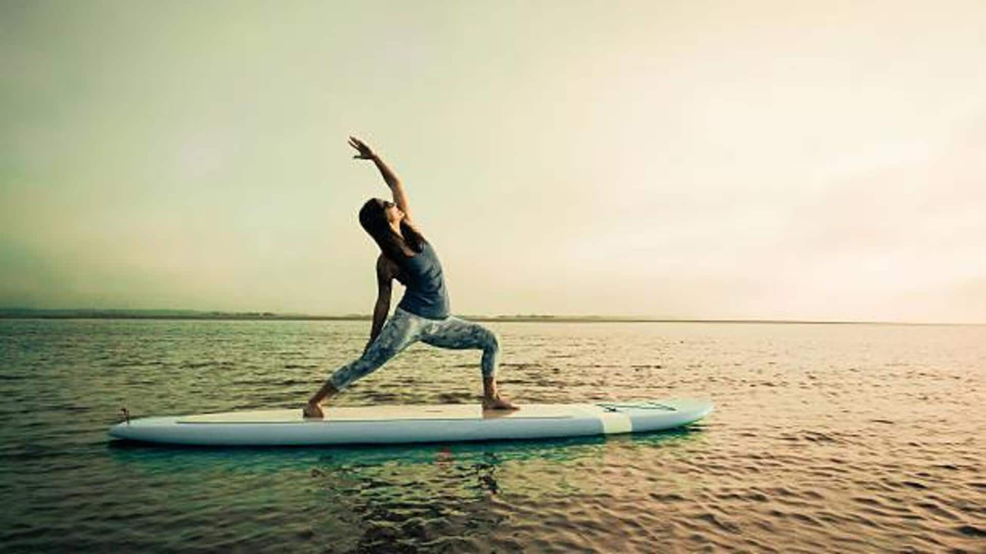 Yoga on water? Yes, paddleboard yoga is a thing 