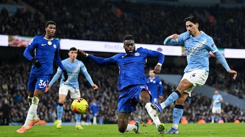 Manchester City held by Chelsea 1-1 in Premier League: Stats