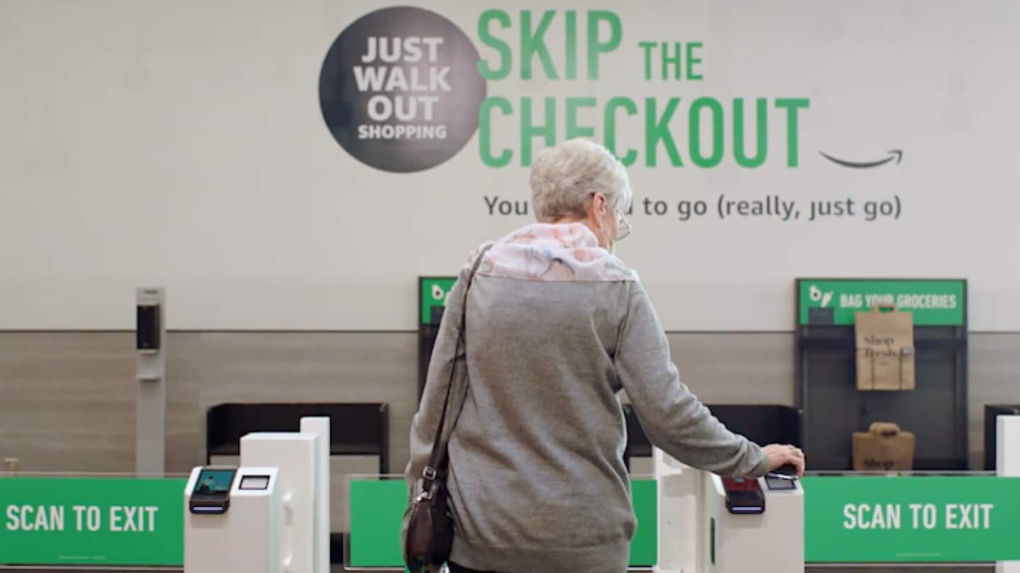 Amazon's Just Walk Out allows customers to do exactly that Amazon's Just Walk Out allows customers to do exactly that