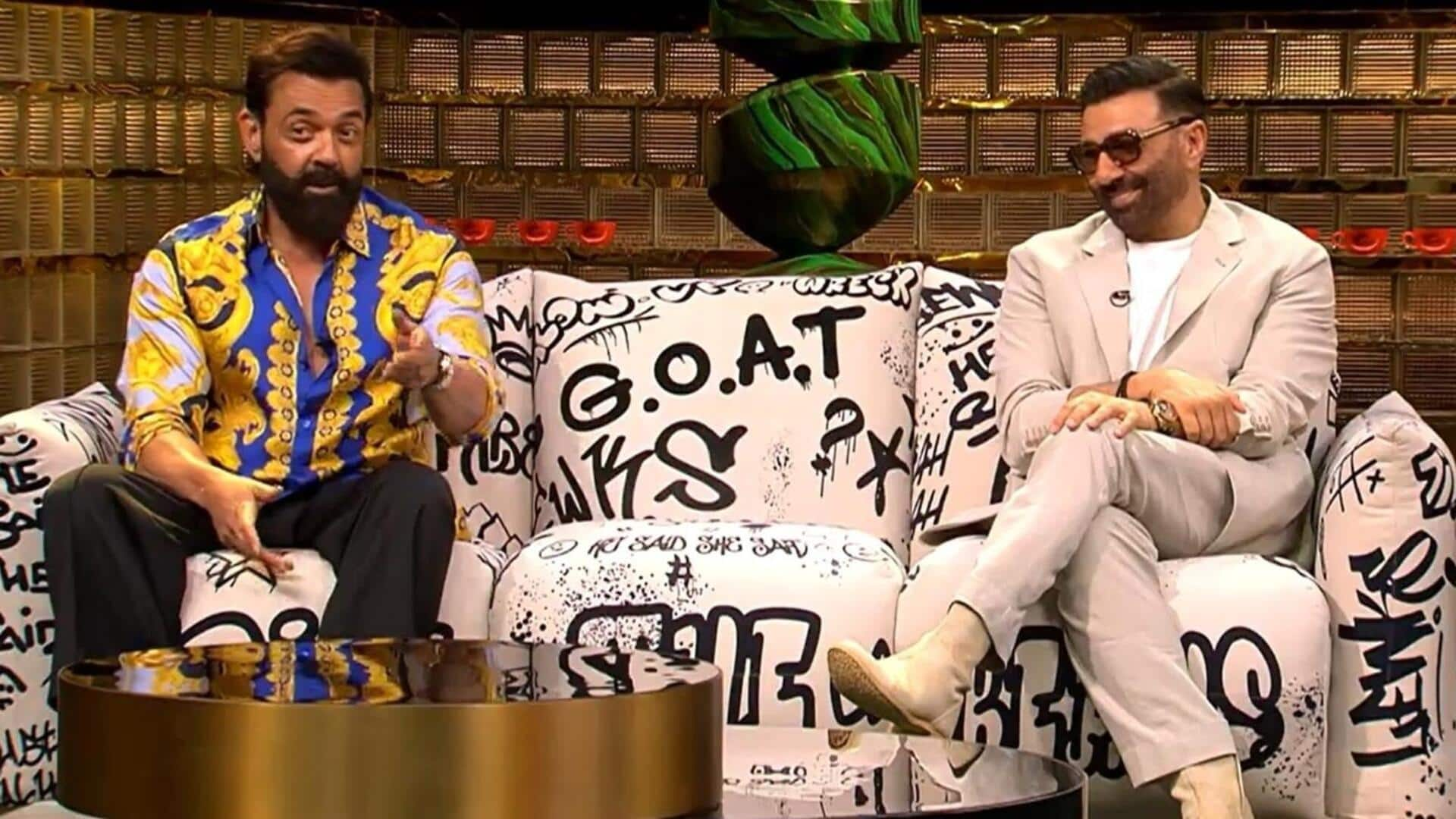 'Koffee With Karan': Interesting highlights from Sunny, Bobby Deol's episode