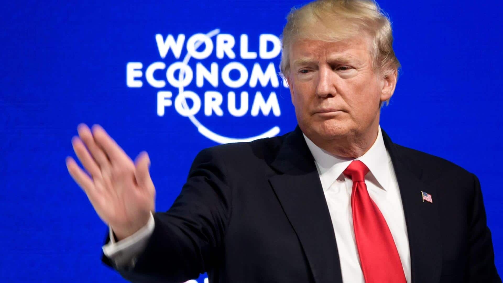 'US keeping whole world afloat': Trump on tariffs at Davos