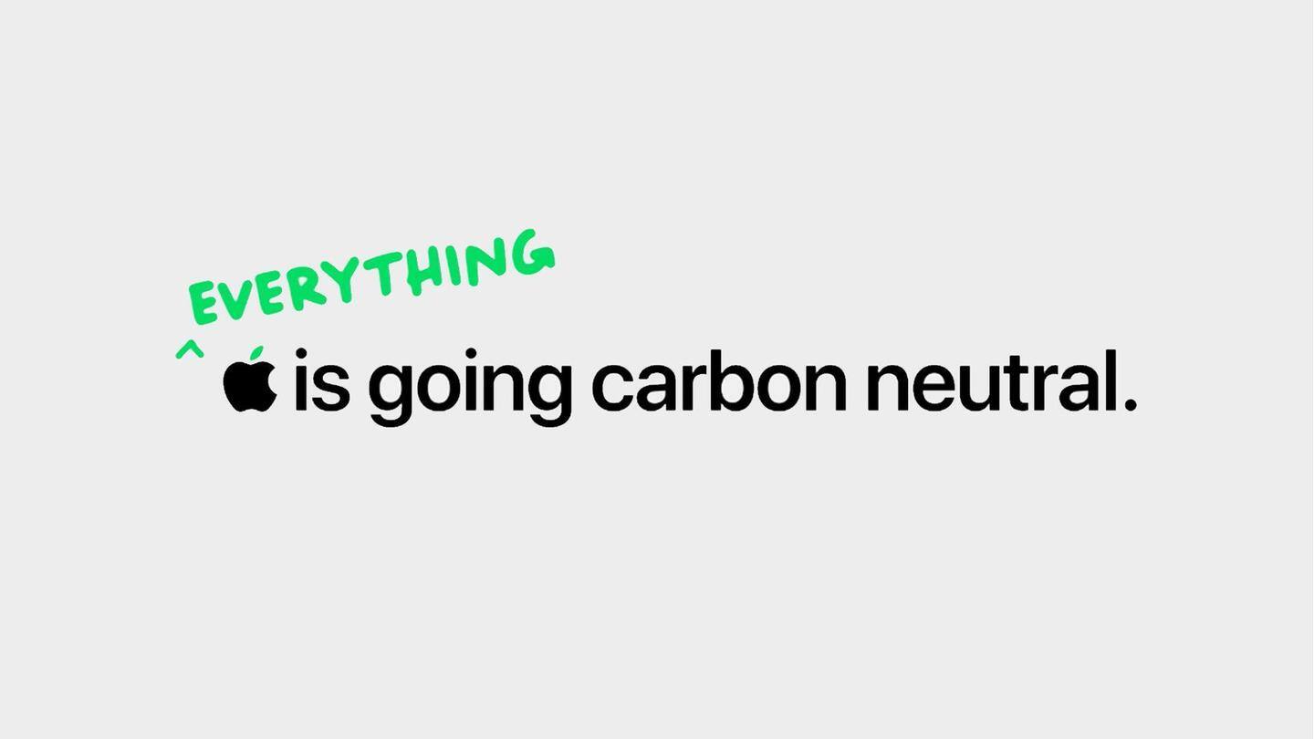 Apple promised to make supply chain carbon neutral by 2030 Apple promised to make supply chain carbon neutral by 2030
