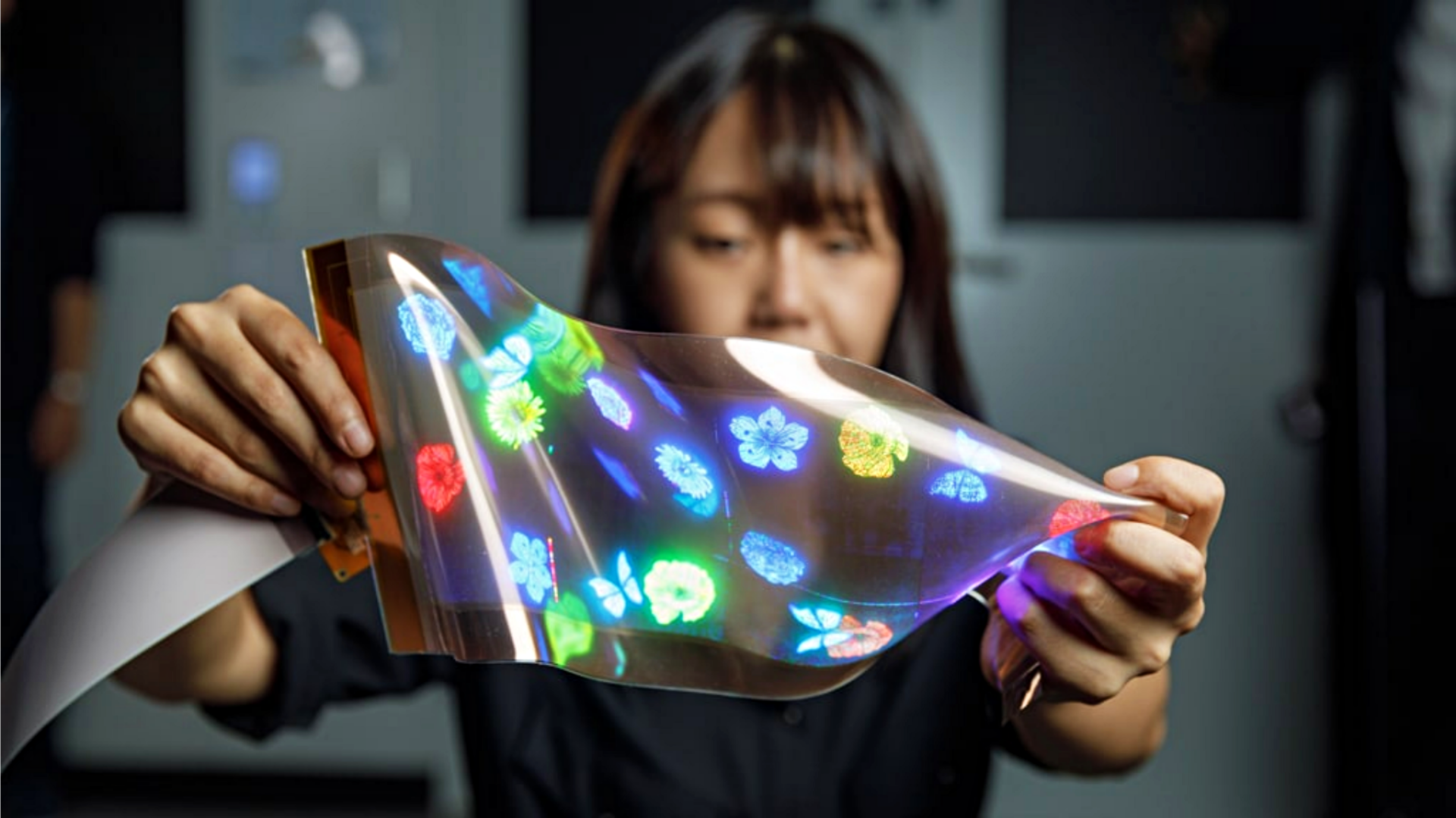 LG showcases world's first high-resolution stretchable display