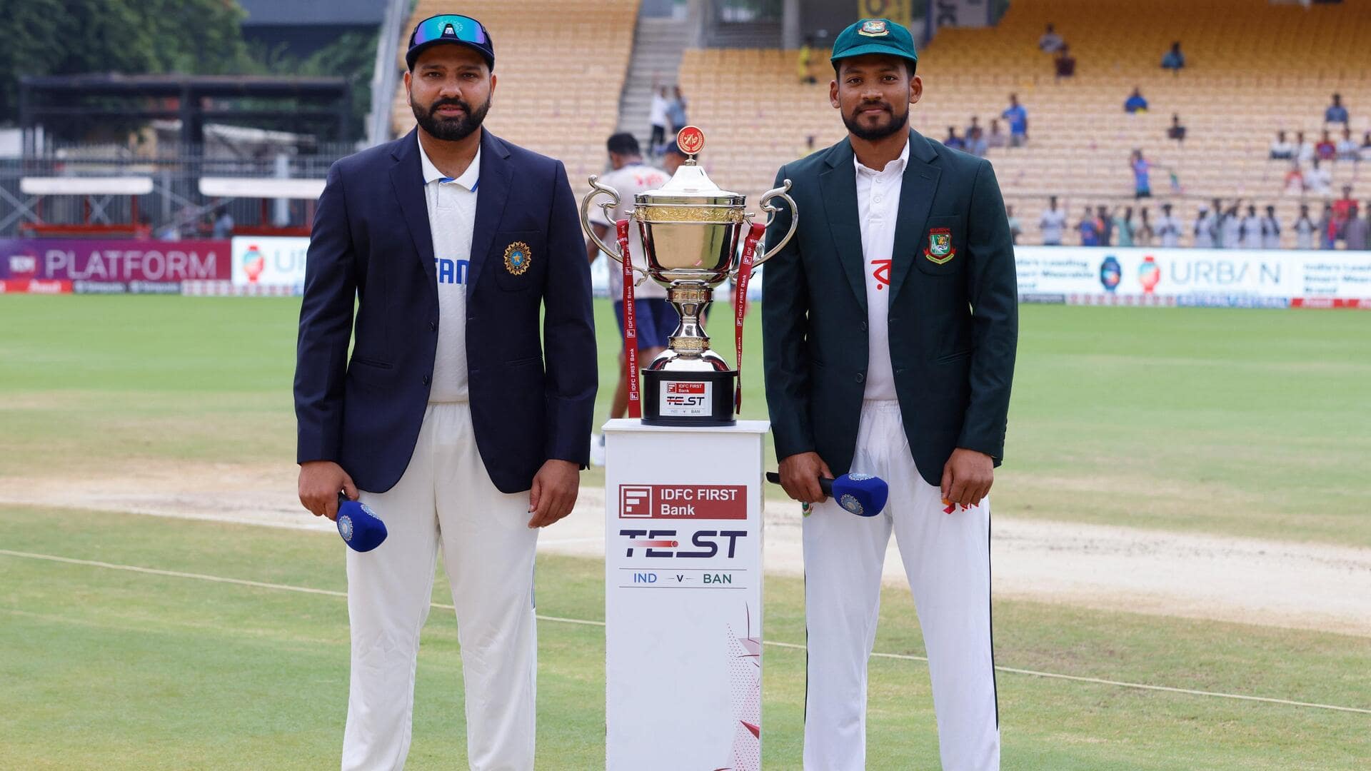 Rohit Sharma falters with the bat in 1st Bangladesh Test