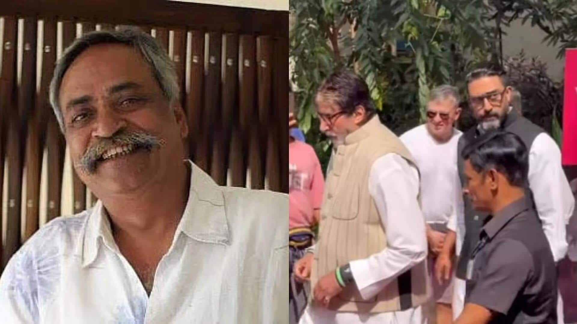 Mumbai: Amitabh Bachchan, Abhishek Bachchan attend Piyush Pandey's funeral