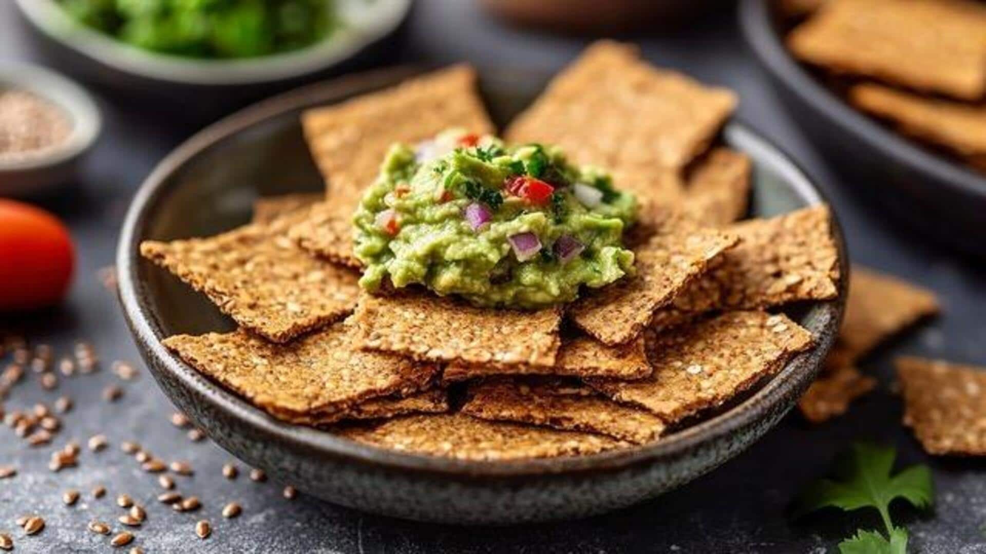 Ditch unhealthy snacks, try flaxseed crackers instead