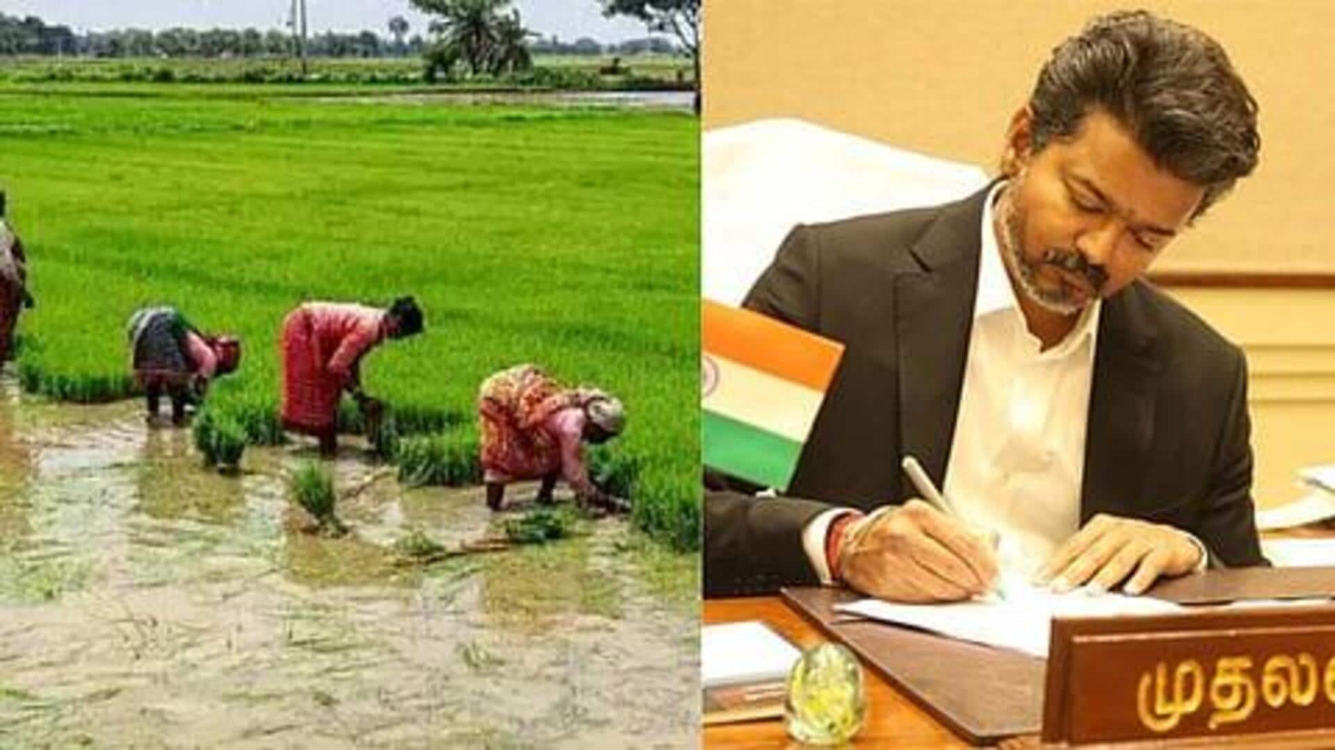 Vijay announces full waiver on farm loans of ₹75,000