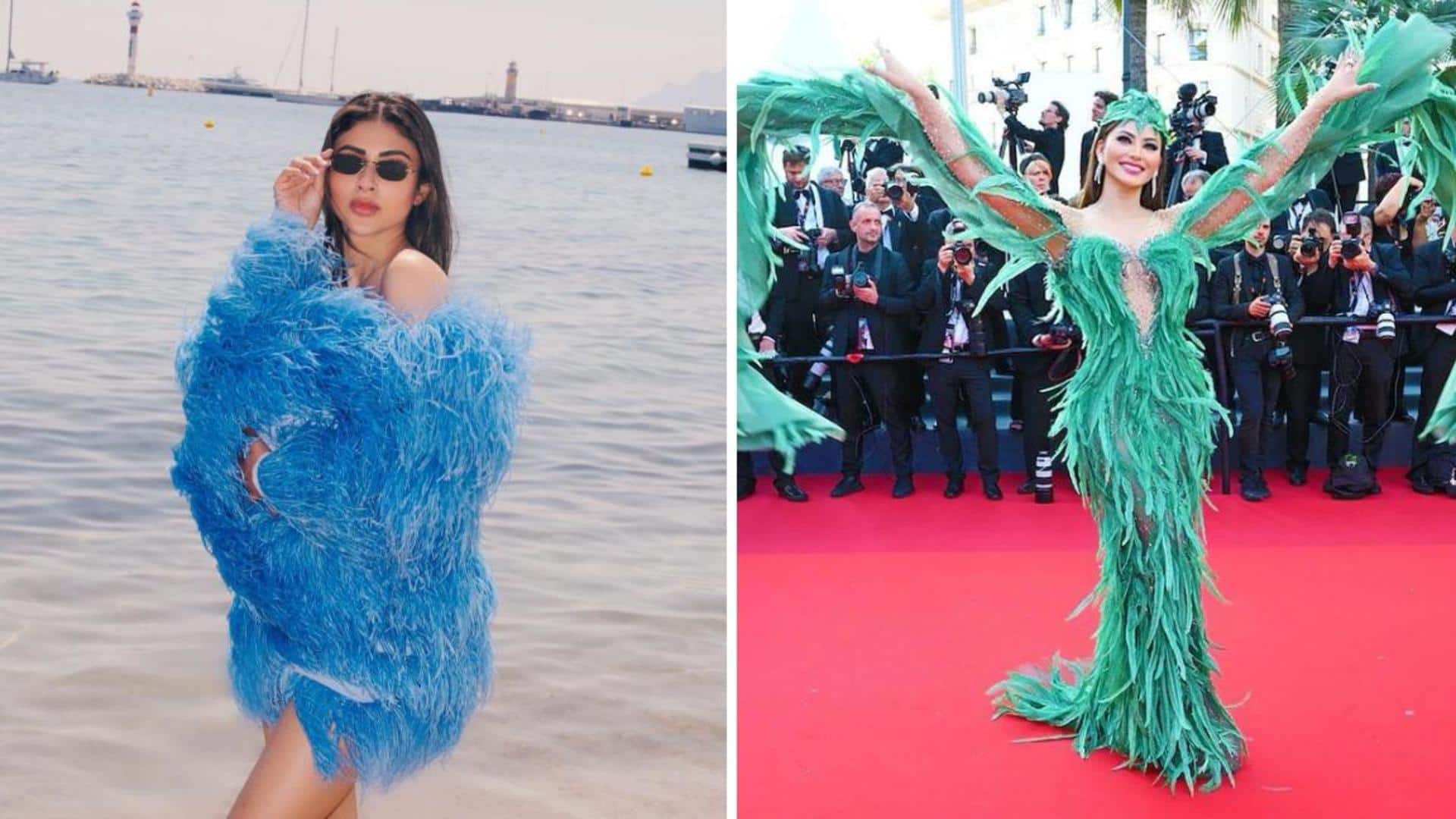 Cannes 2023: Mouni or Urvashi, whose feathered dress was better