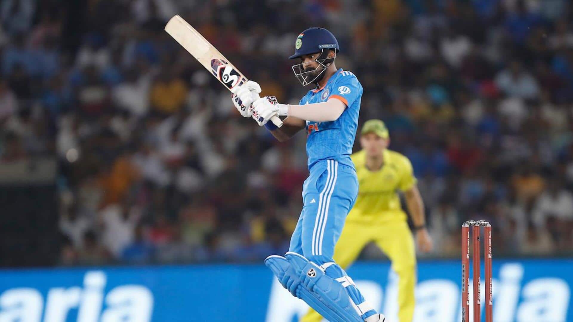 KL Rahul slams his fourth ODI half-century against Australia: Stats